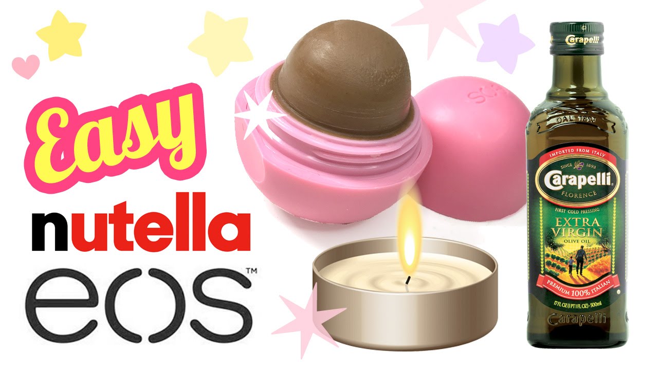 The EASIEST Diy Nutella Lip Balm Recipe EVER!! No Coconut Oil, No Beeswax - DIY EOS