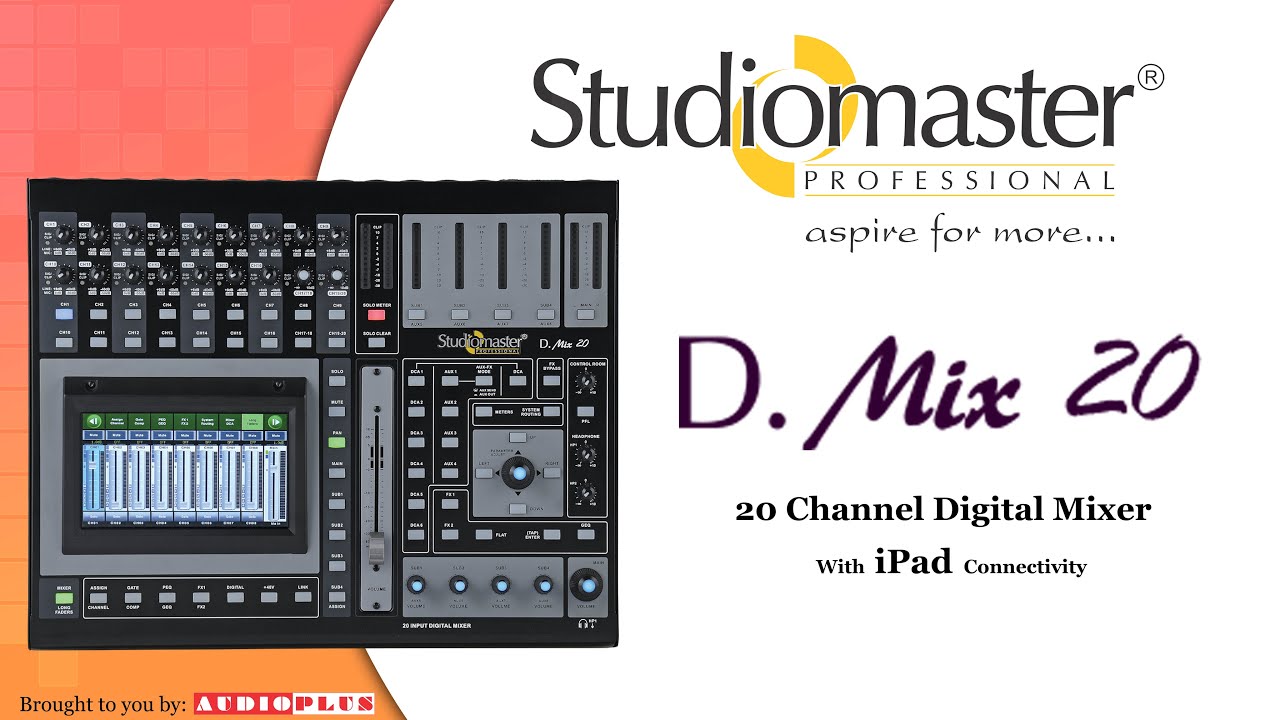 D.Mix 20 Digital Mixer by Studiomaster Professional