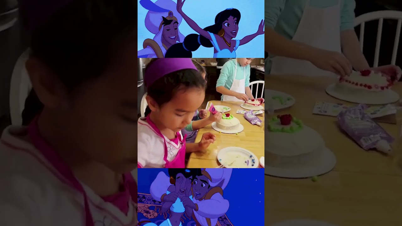 🎂 Elise's Art #birthday party🎉 A Whole New World! #aladdin  #jhouse #kidsfun