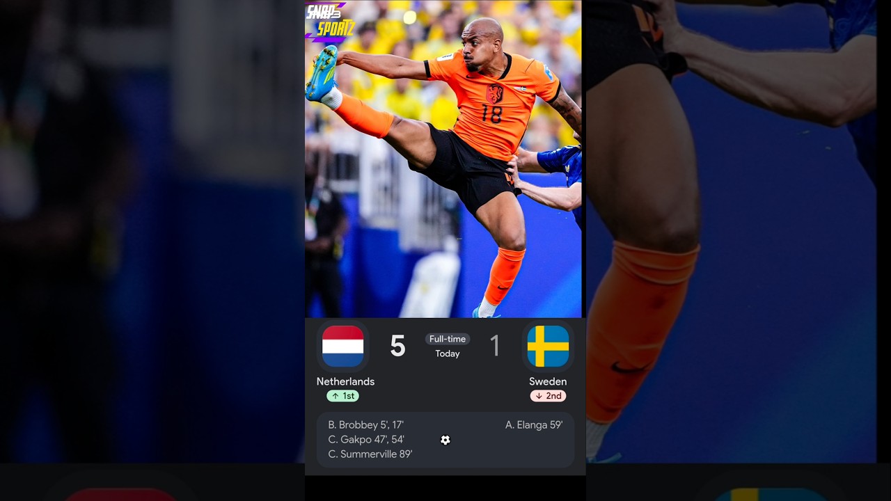 🇳🇱 Netherlands vs Sweden 5-1 Highlights | Gakpo Brace & Brobbey Double | FIFA World Cup 2026