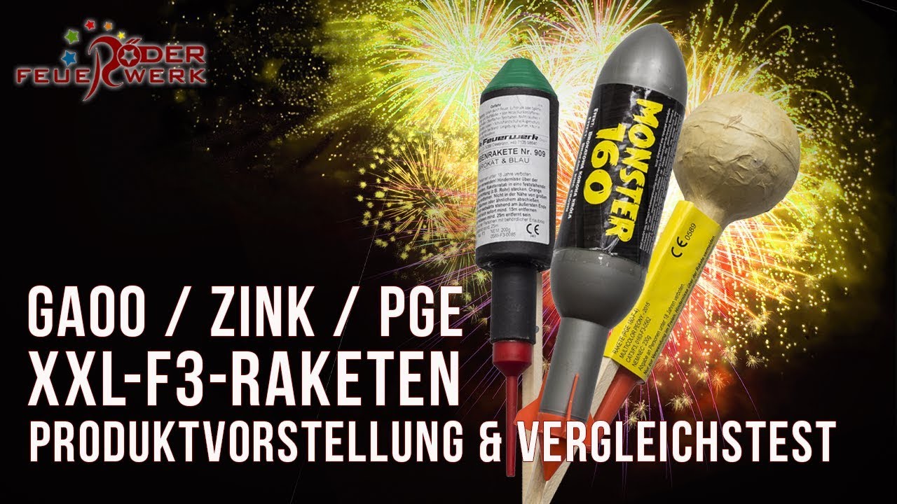 XXL-F3 Raketen-Test & Produktvorstellung