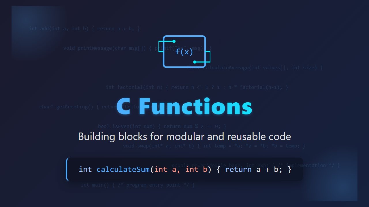 C Functions Explained for Beginners: Modular Programming in C