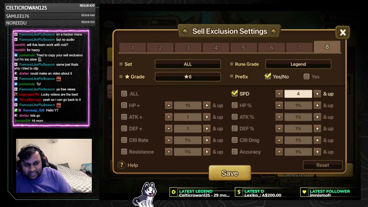 NEW SUMMONERS WAR UPDATE HYPE! My Sell Exclusion Settings 2 hours into update