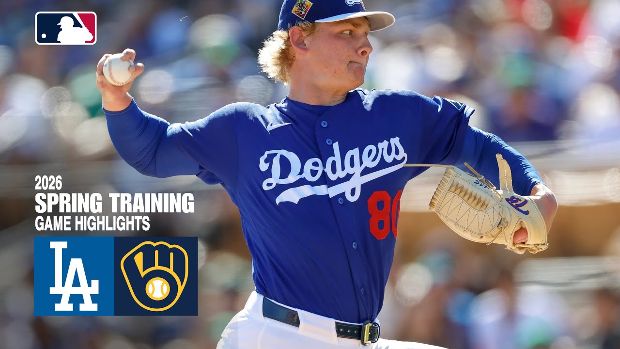 Dodgers vs Brewers Game Highlights (3/9/26) MLB Highlights