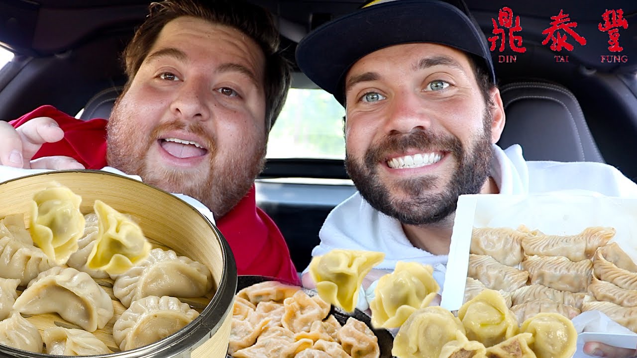 DUMPLINGS MUKBANG & VEGAN NOODLES FROM DIN TAI FUNG with JONAH! | Ugh It's Joe