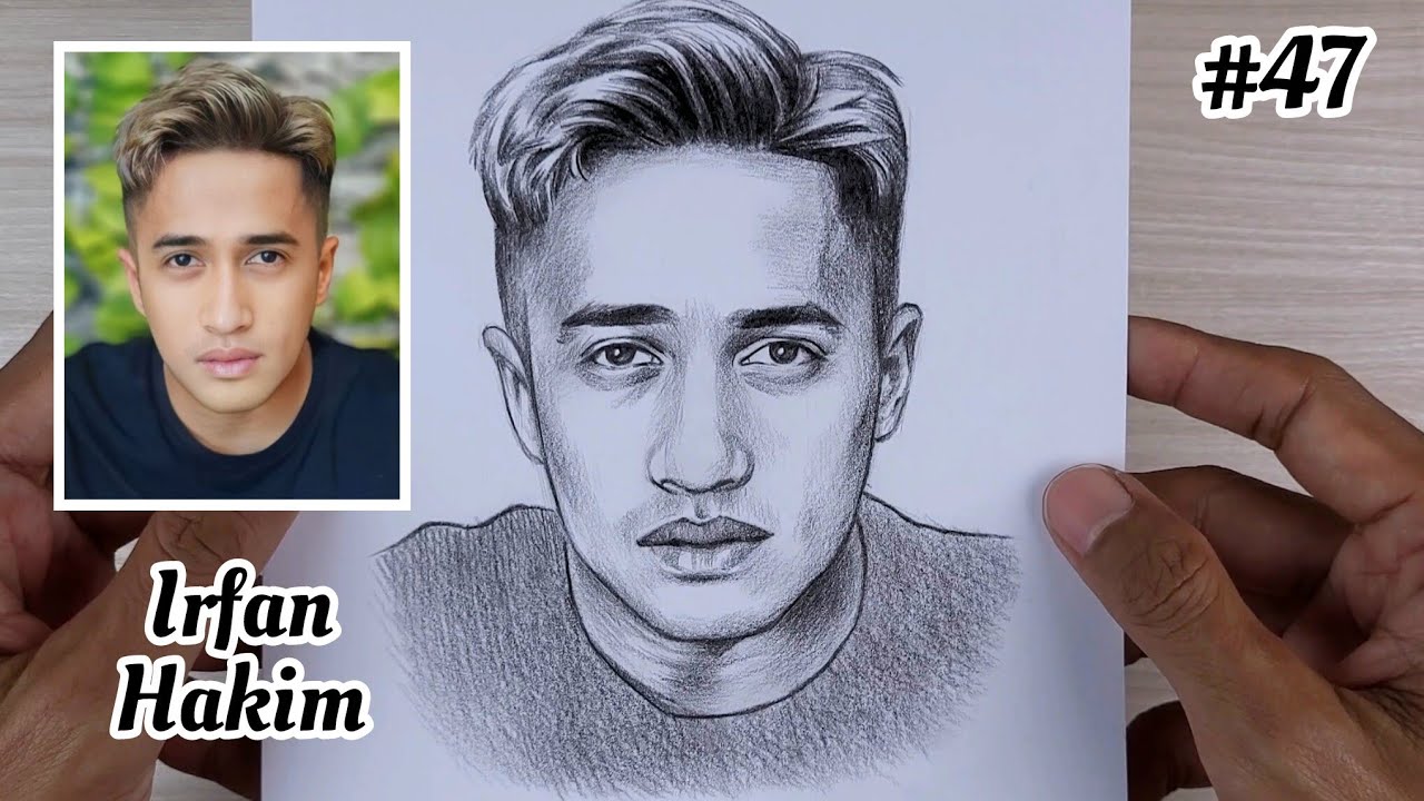 Menggambar Irfan Hakim dengan Pensil | Potret Realistis Artis Indonesia yang Bikin Takjub!