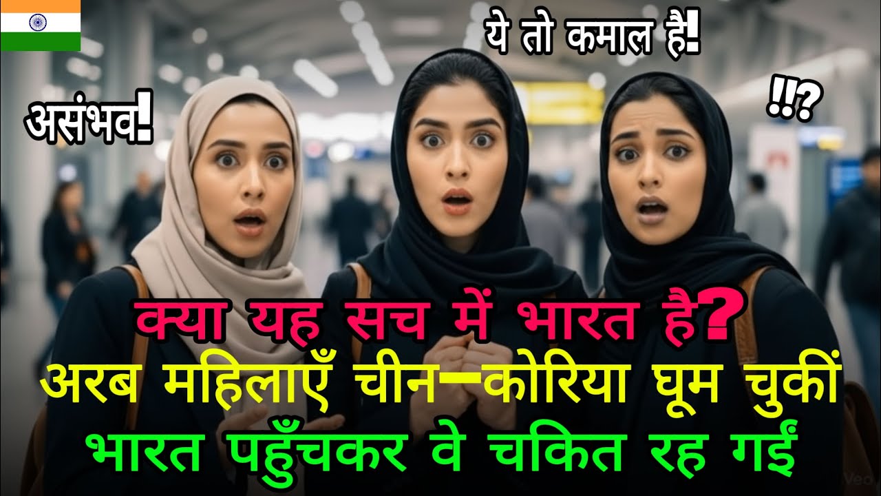 क्या यह सच में भारत है चीन कोरिया से आई अरब महिलाएँ यहाँ आकर हैरान!