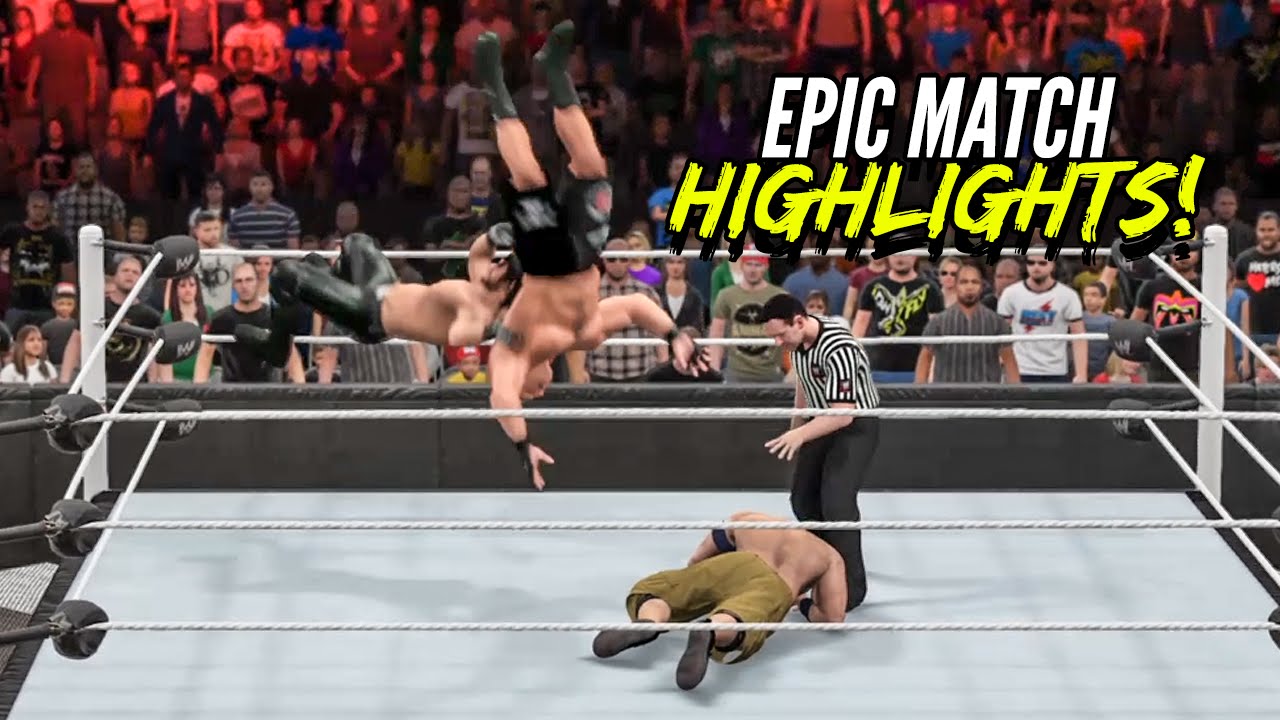 WWE 2K15 Royal Rumble 2015 John Cena vs. Seth Rollins vs. Brock Lesnar | Epic Match Highlights!