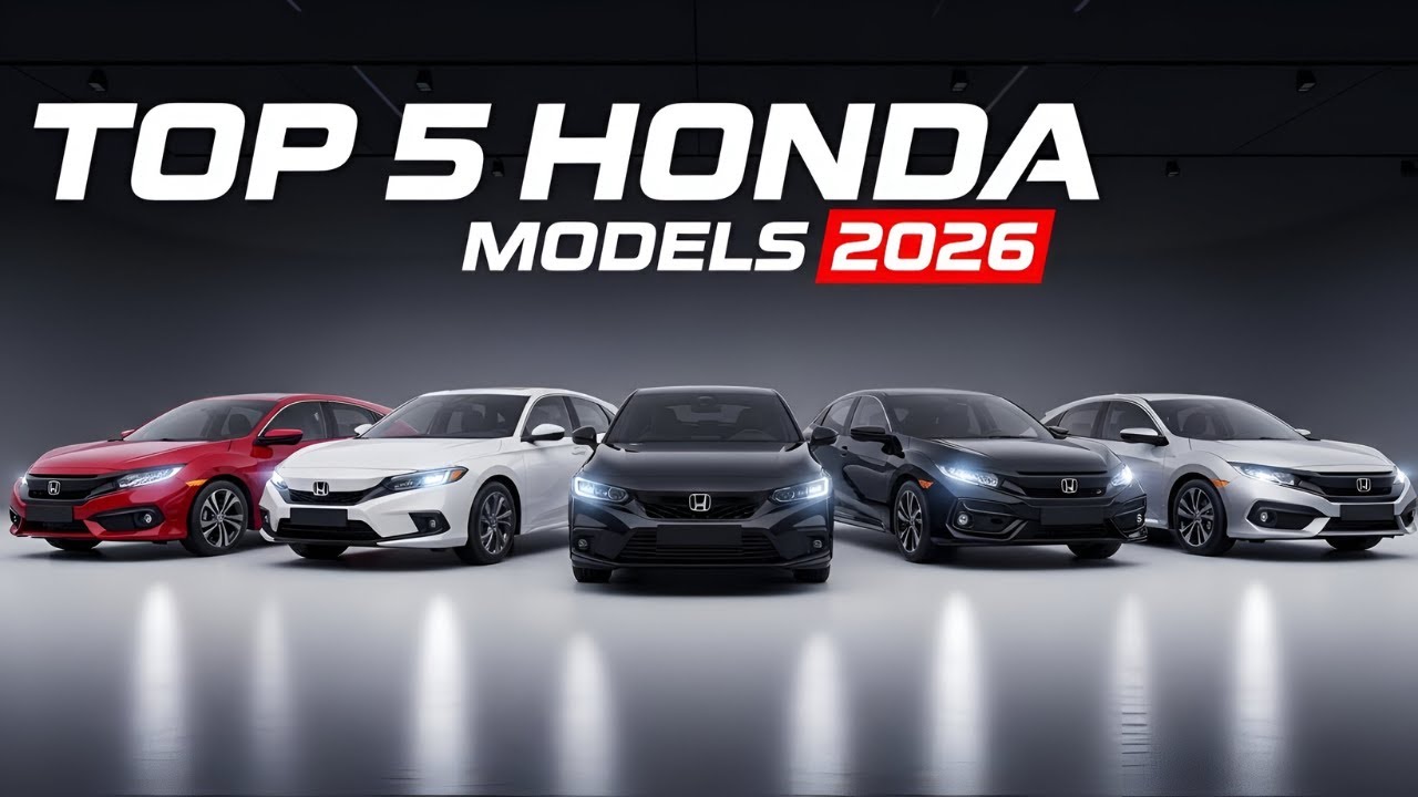 Топ-5 совершенно новых моделей Honda 2026 года | Инновационные автомобили и внедорожники Honda 20...