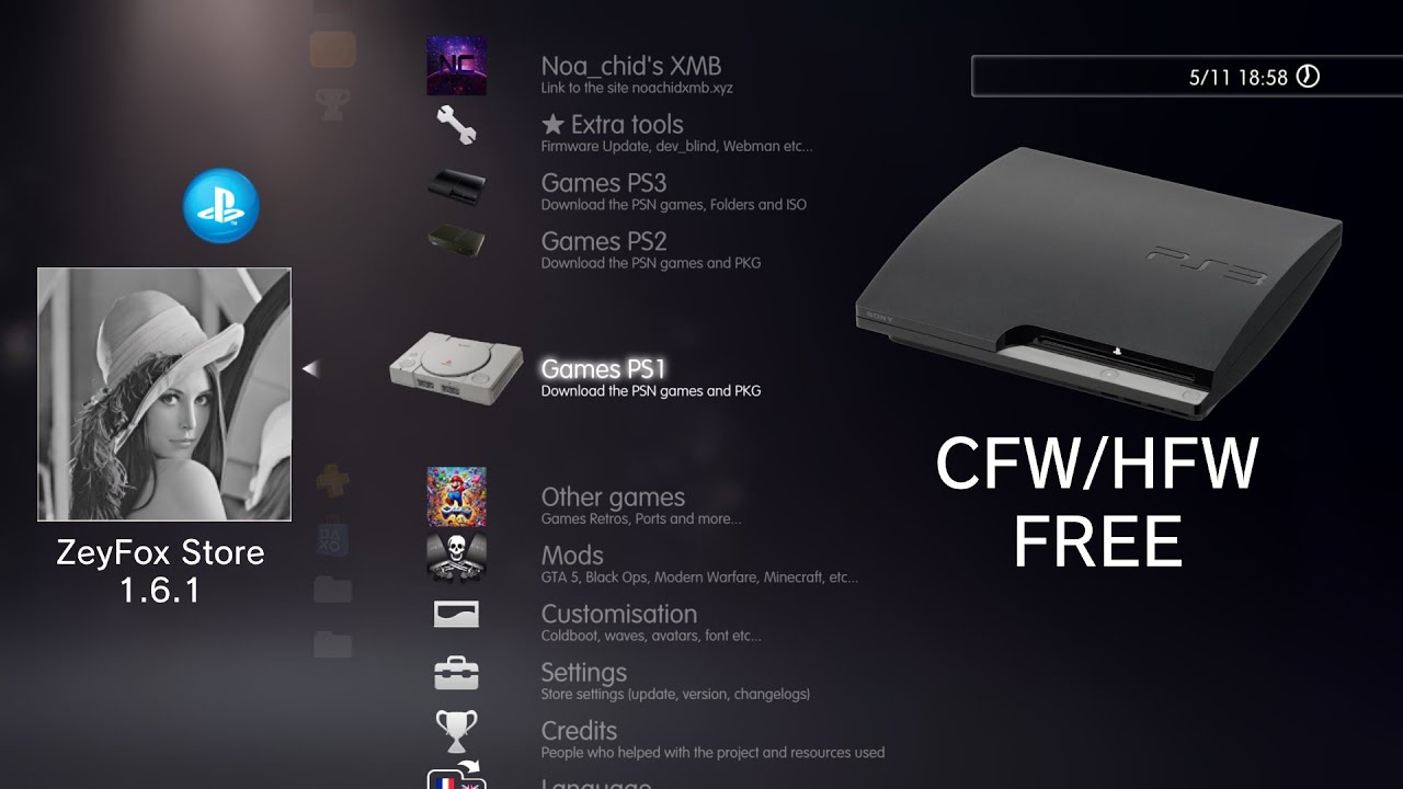 PS3 ZeyFox Store 1.6.1 CFW/HFW (4.84-4.91) FR/EN