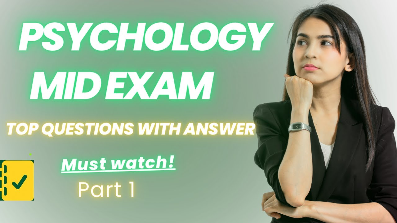 Freshman Psychology Mid Exam 1 Top Questions & Answers explained | ፍሬሽማን ኮርስ 2018 በአማርኛ