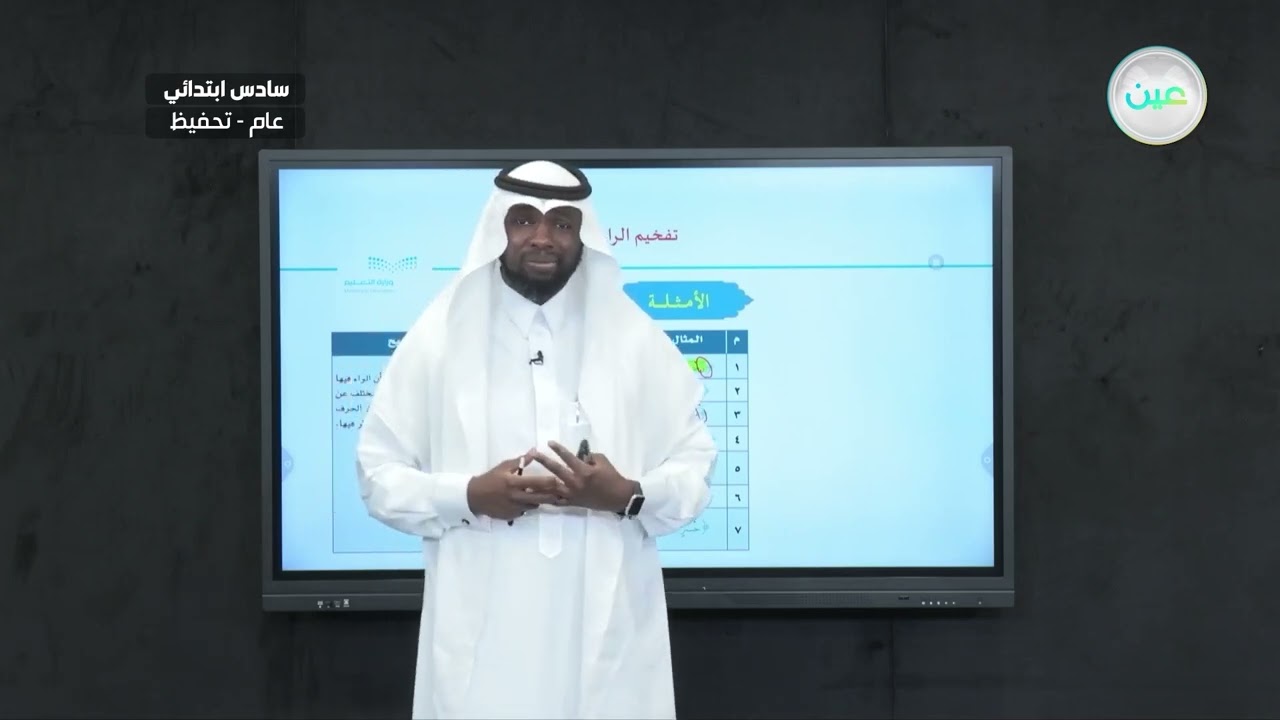 تفخيم الراء - القرآن الكريم والدراسات الإسلامية - سادس ابتدائي