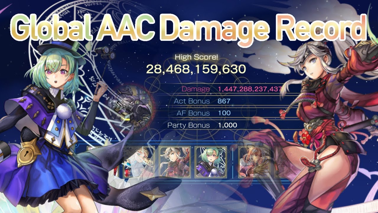 1.4 Trillion Damage. Another Eden V3.12.10: Astral Archives (former) Global Damage Record