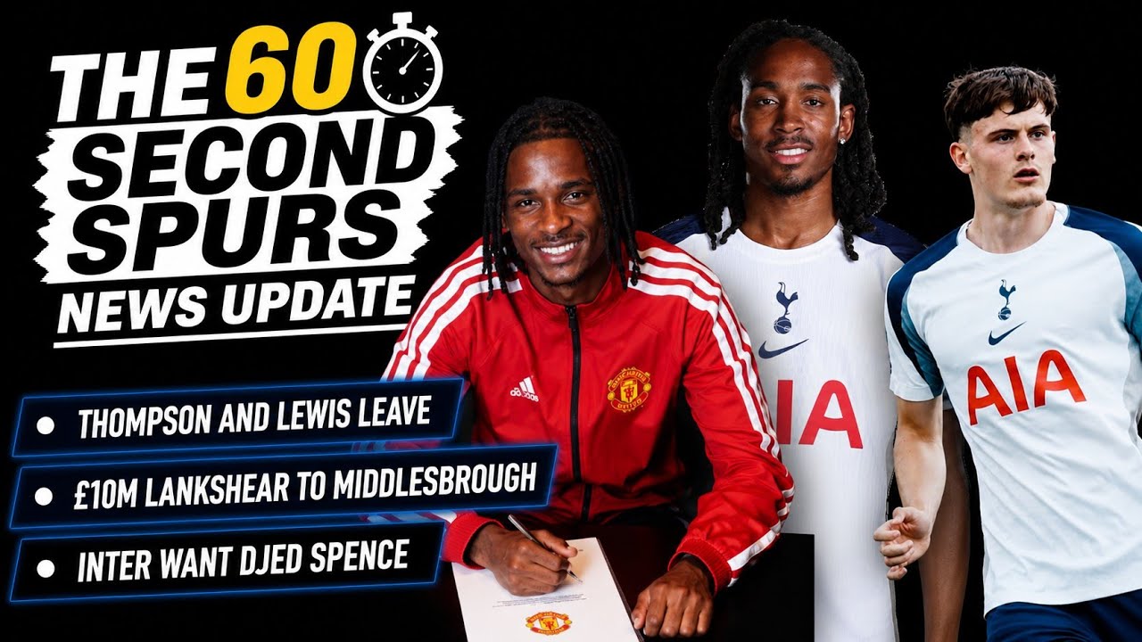THE 60 SECOND SPURS NEWS UPDATE: &pound;10M Striker to Leave! Thompson and Lewis Depart! Spence, Crofts