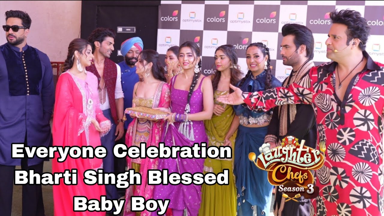 Celebration Bharti Singh Blessed Baby Boy Congratulations At Laughter Chefs S3 | Jannat, Tejasswi 