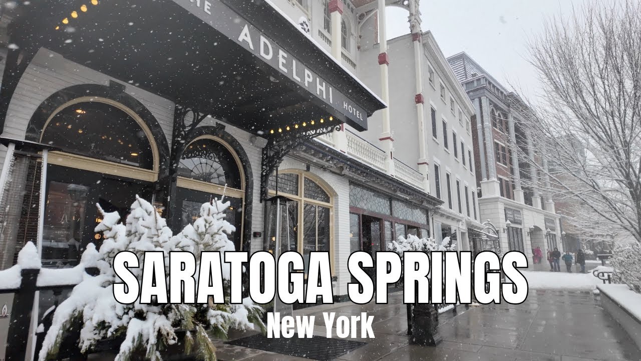 WALK VIDEO - SNOWY DAY - SARATOGA SPRINGS, NY 