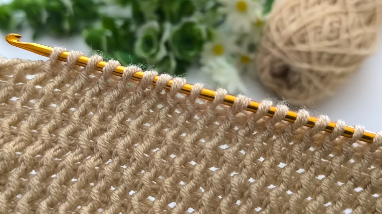 Wooow 💯 amazing Tunisian crochet baby blanket and cardigan pattern #knitting #crochet