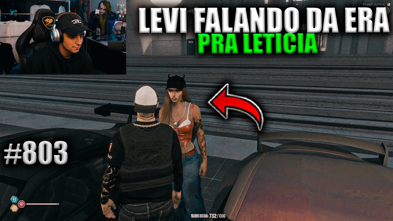 LEVI FALANDO PRA LETICIA QUE TA NAMORANDO! EP 803