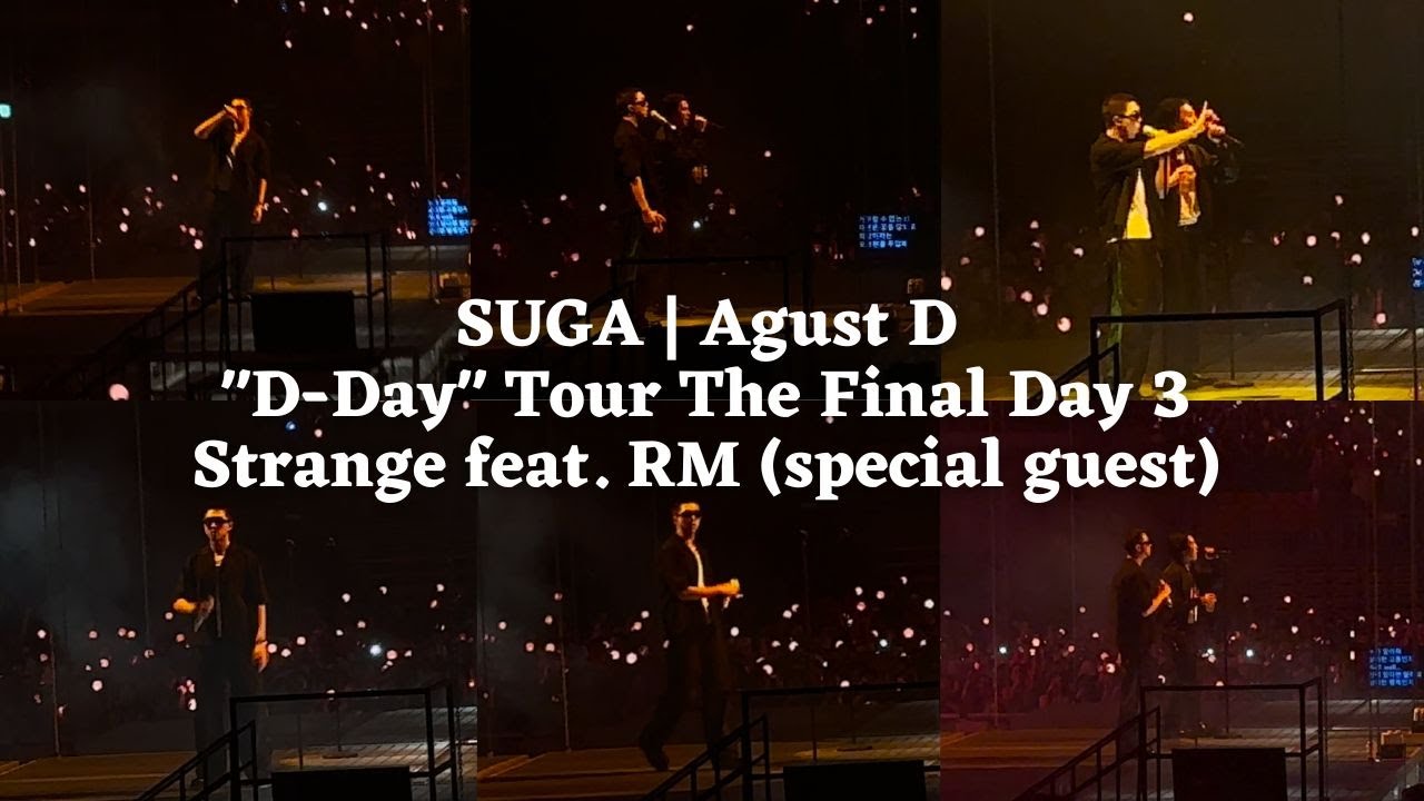 230806 Strange 이상하지 않은가 feat. RM — SUGA | Agust D TOUR ‘D-DAY’ THE FINAL Seoul Day 3 Fancam [4K]