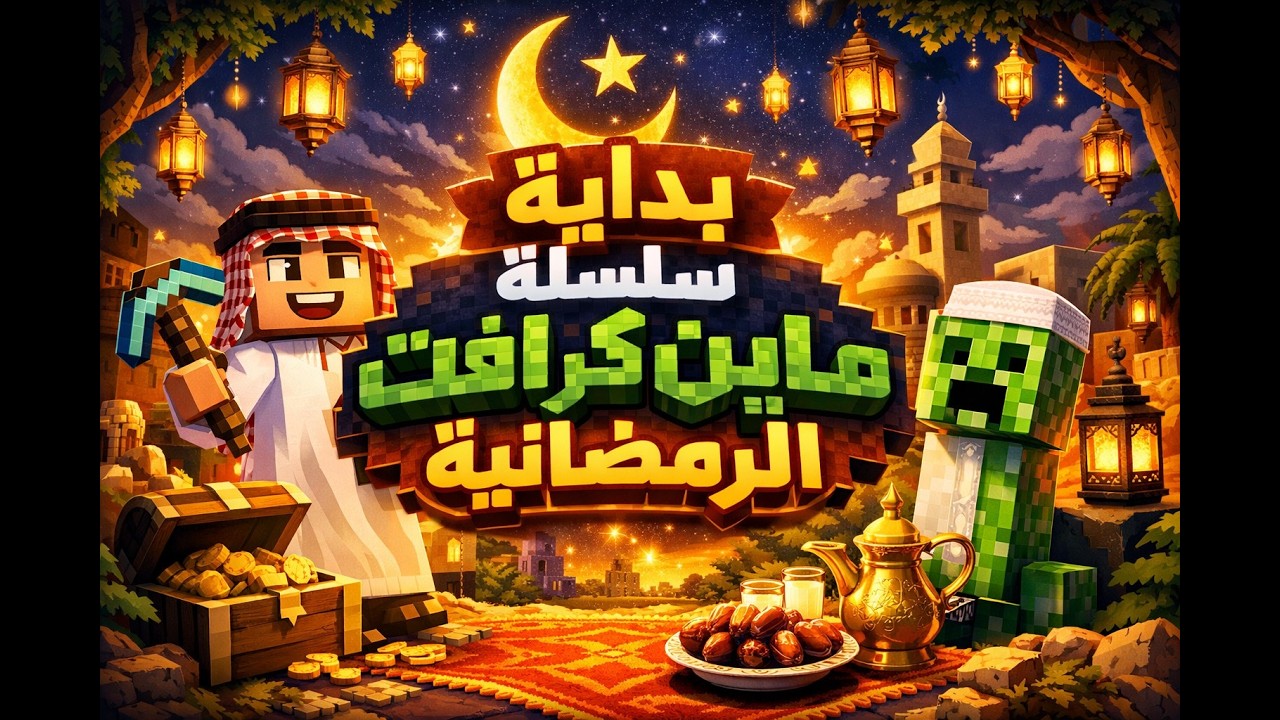 🌙 بث الآن | بداية السلسلة الرمضانية في ماينكرافت! 🔥