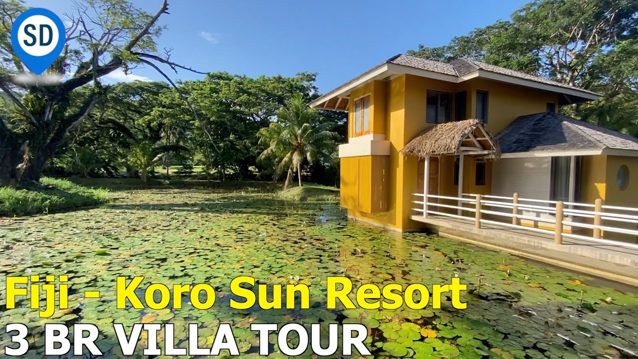 Fiji Koro Sun Resort - 3 BR Family Villa Tour in Vanua Levu