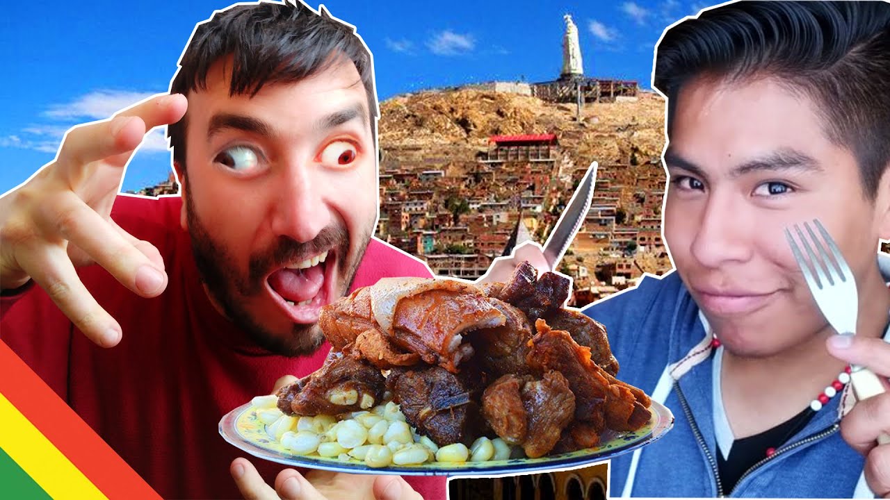 Argentino descubre la comida BOLIVIANA, le gusta tanto que se olvida de usar cubiertos! Kevinifero
