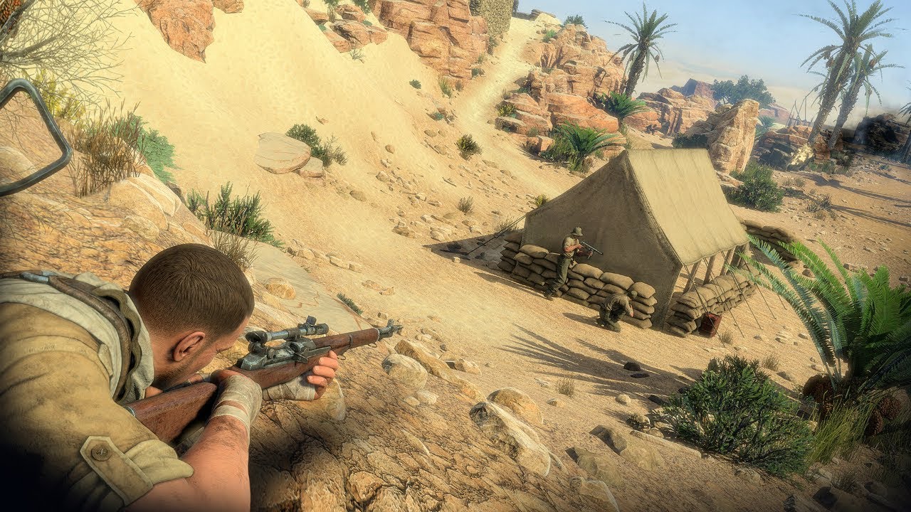 Awesome WW2 Sniper Gameplay from Sniper Elite 3 pc game