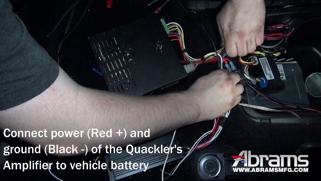 Abrams MFG Quackler Low Frequency Siren System - Installation Guide