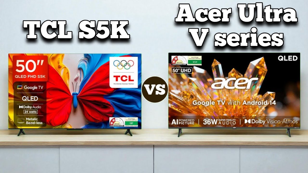TCL S5K vs Acer Ultra V Series | Best Budget 4K Smart TV Comparison 2025 🔥