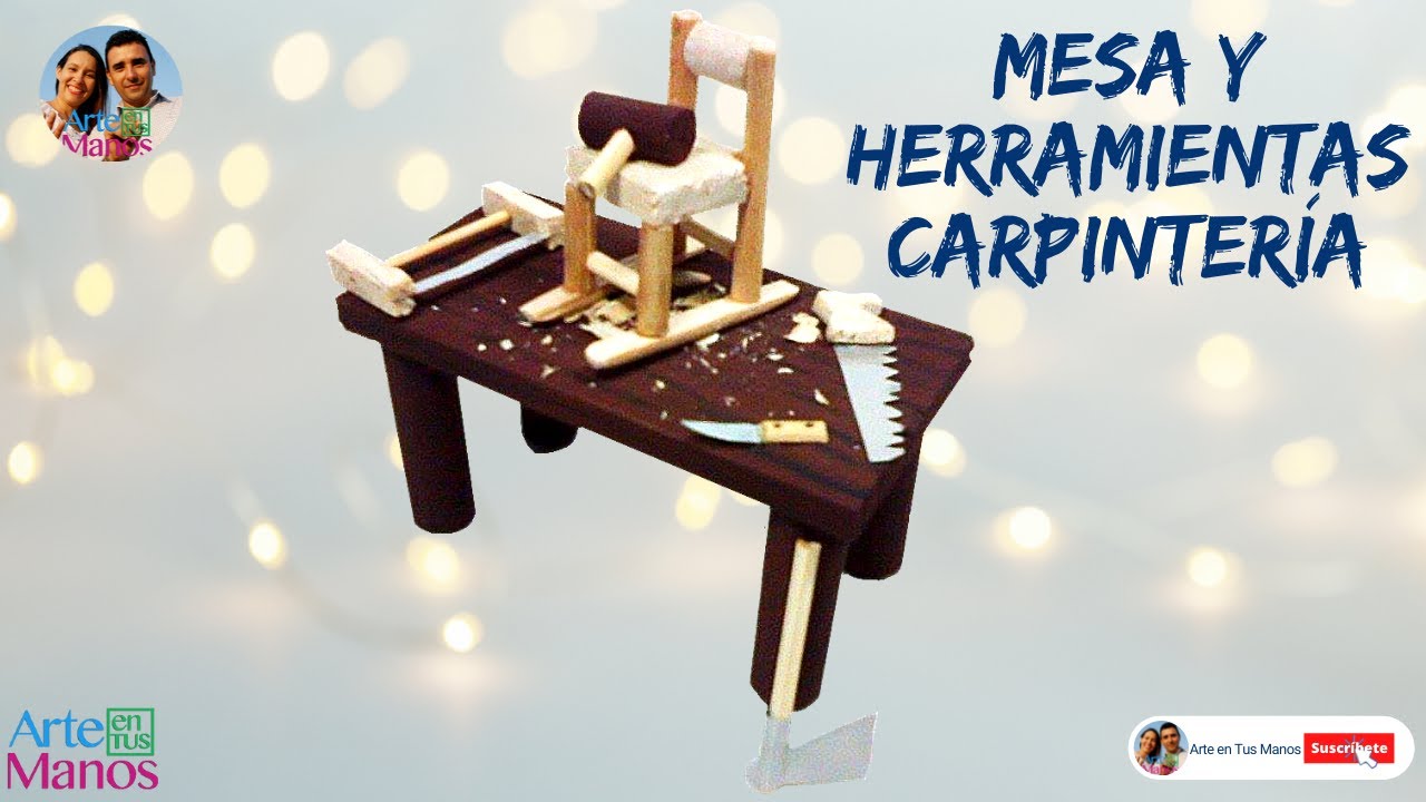 🔴Cómo Hacer MESAS y HERRAMIENTAS MINIATURAS para BELENES - Arte en Tus Manos