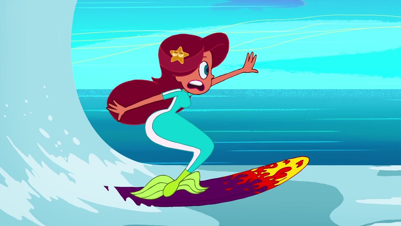 ZIG e SHARKO 🌴 Marina vai surfar 🌊 Zig e Sharko Brasil | Desenho Animado em português