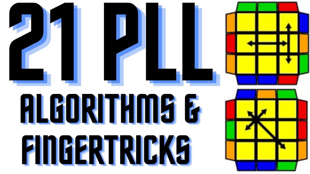 ALL 21 PLL ALGORITHMS AND FINGERTRICKS | Timestamps in Description