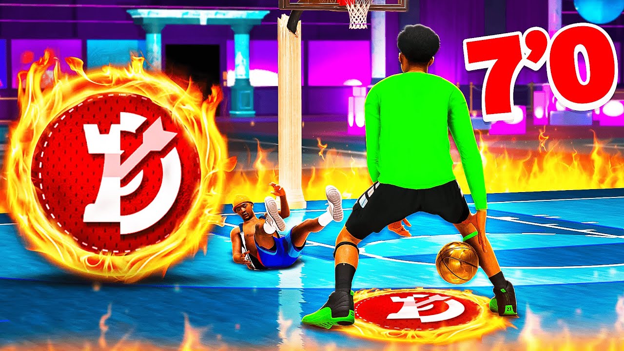 I made a 7 FOOT POINT GUARD and BROKE NBA 2K22..