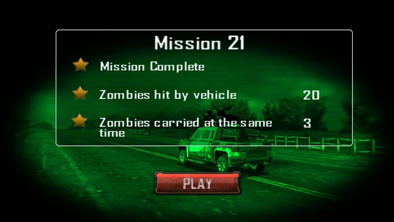 Zombie roadkill gameplay || Mission 21 || night mode|| hit and run gameplay.