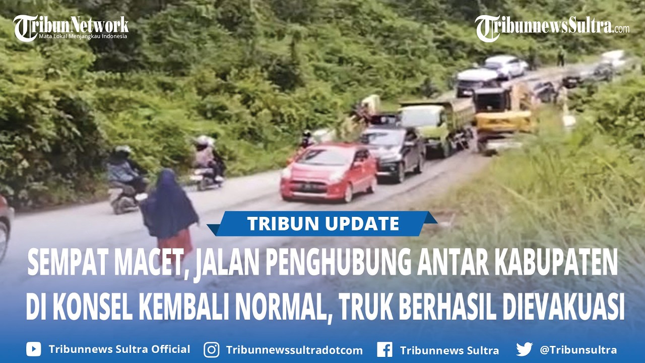 Sempat Lumpuh Total, Tikungan Punggaluku Konawe Selatan Kembali Normal, Truk Berhasil Dievakuasi