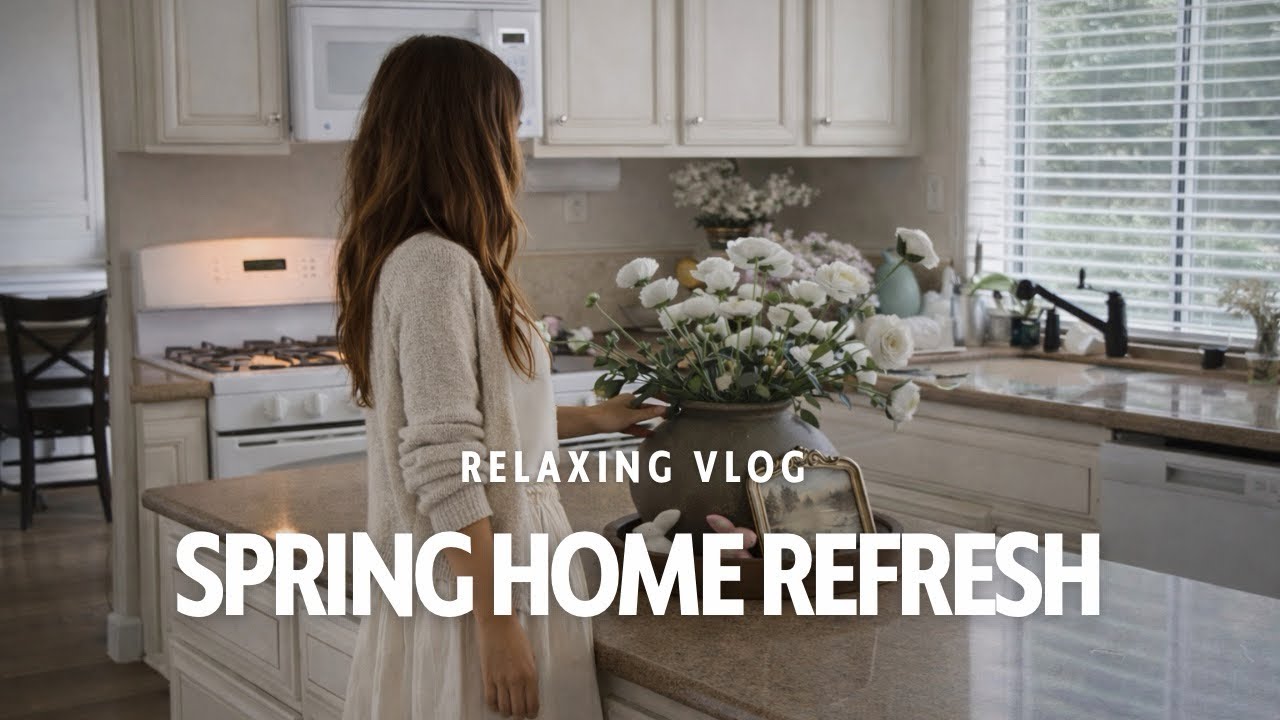 SPRING Clean & Decorate With Me | Cozy Home Reset | Mindful Cleaning RoutineSILENT VLOG