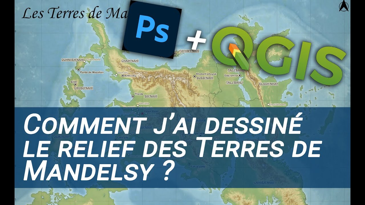 Comment j'ai dessin&eacute; le relief des Terres de Mandelsy ? | Chronique des Terres de Mandelsy