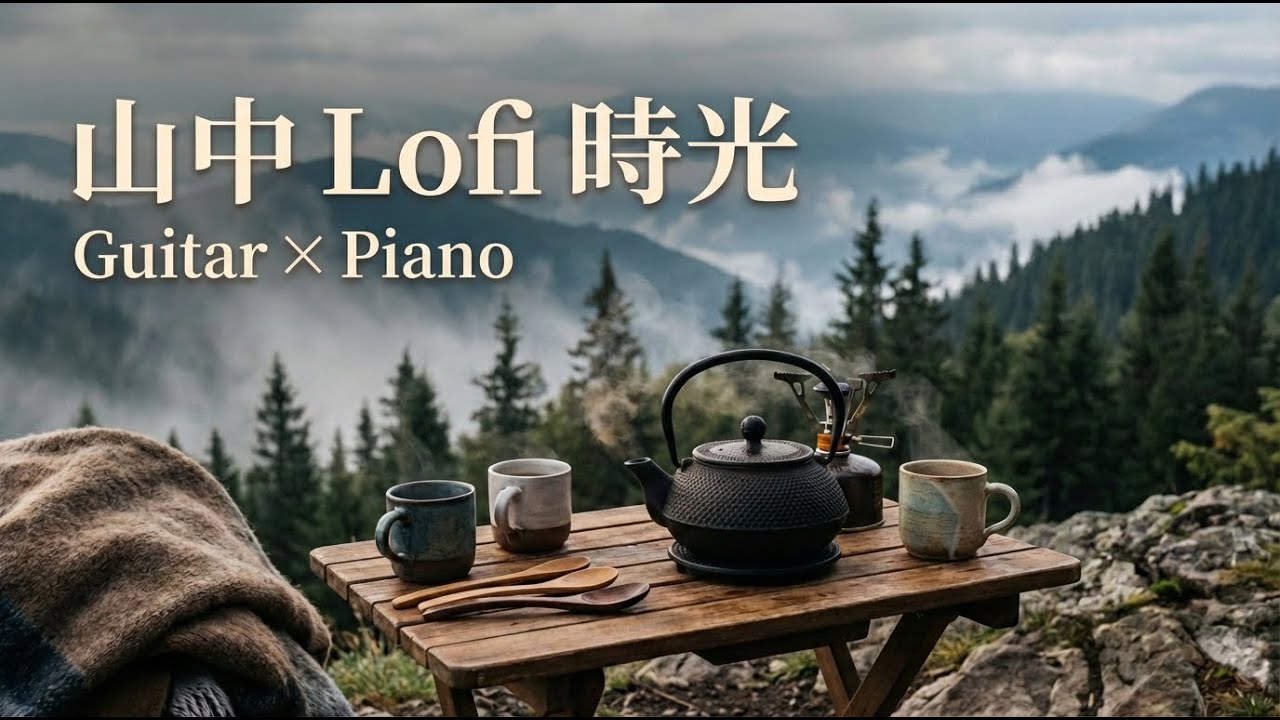 山霧之上，慢慢喝一杯茶｜山霧・茶・音樂｜Nature Lofi Guitar & Piano