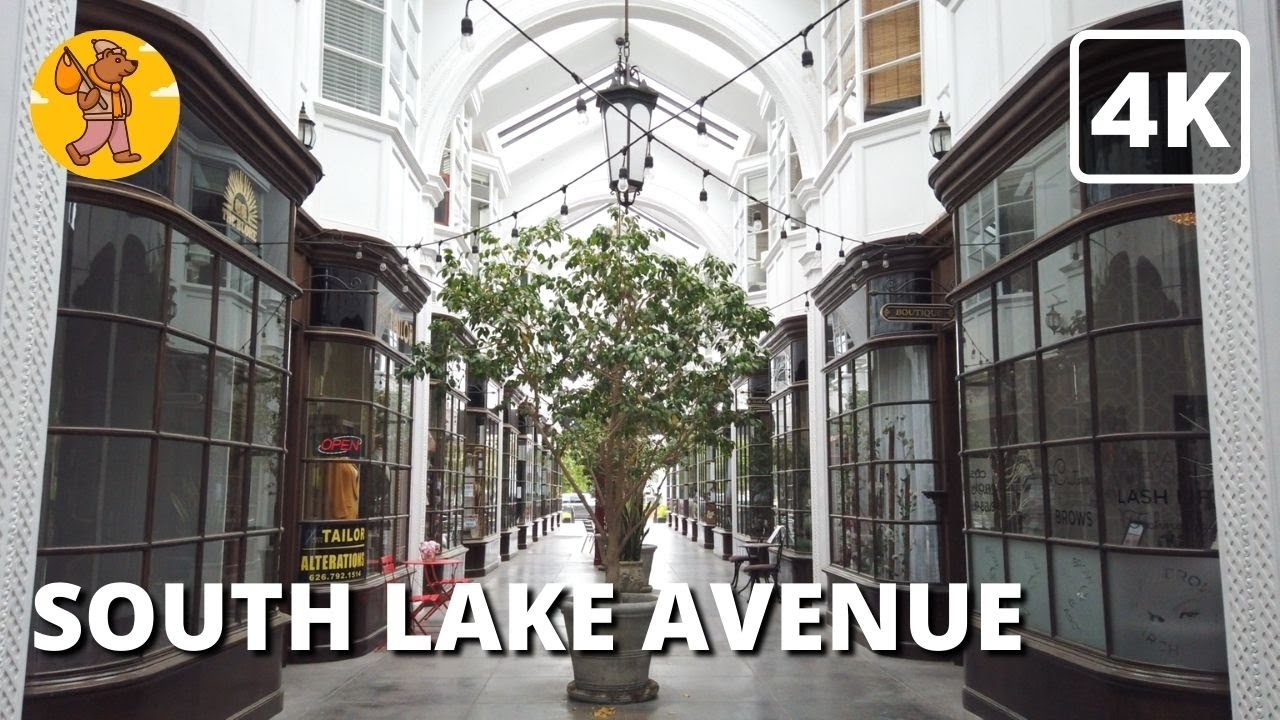 South Lake Avenue Pasadena Walking Tour | 4k Ultra HD | 🔊 Binaural Sound