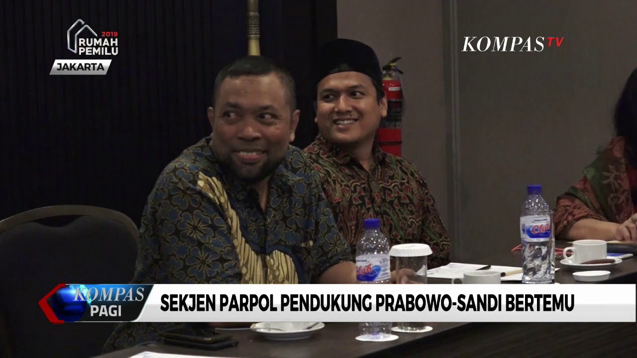 Sekjen Parpol Pendukung Prabowo-Sandi Bertemu