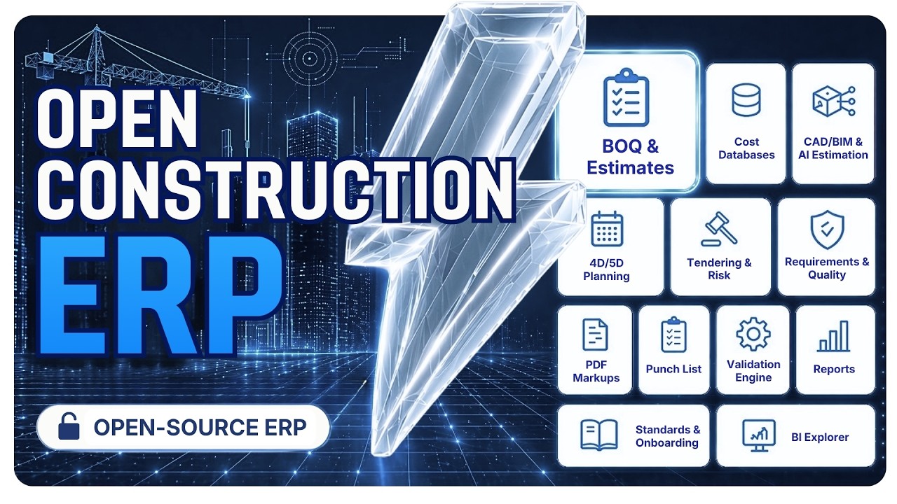 OpenConstructionERP | QTO, BOQ and AI estimating - Construction ERP that runs on your laptop