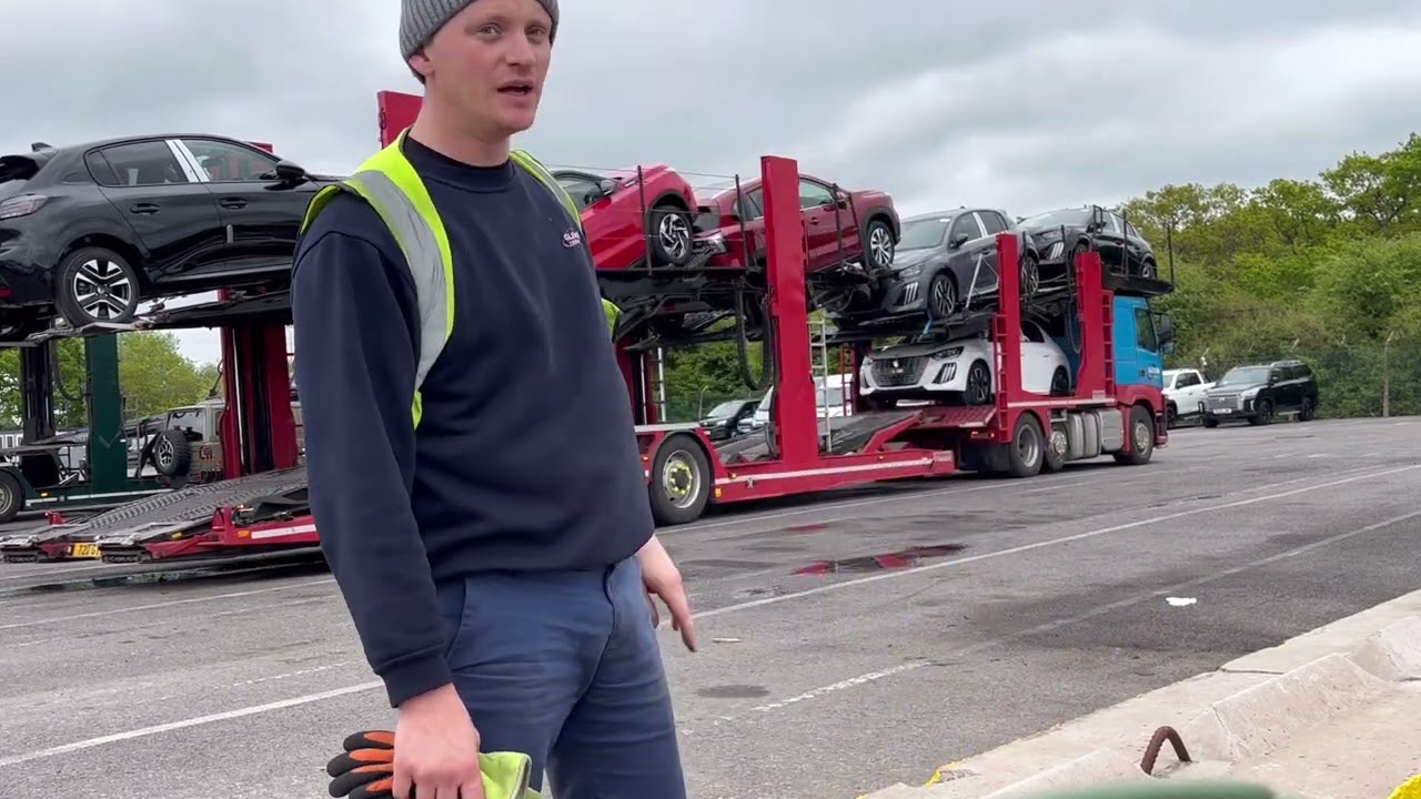 Car transporter, loading 10 cars,uk trucking,transporter engineering evo 6