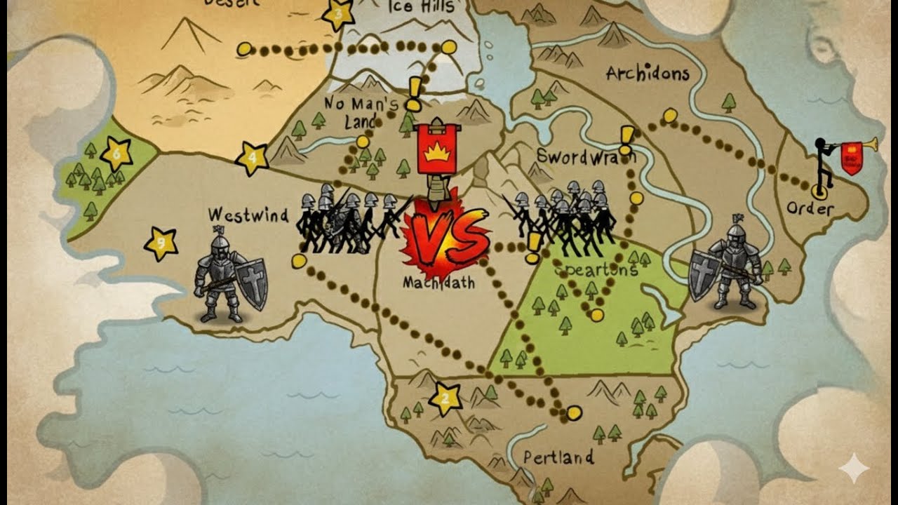 Magikill 2 steer Land || Archibon and Swordwrath vs swordwrath ||fighting for gameing video||