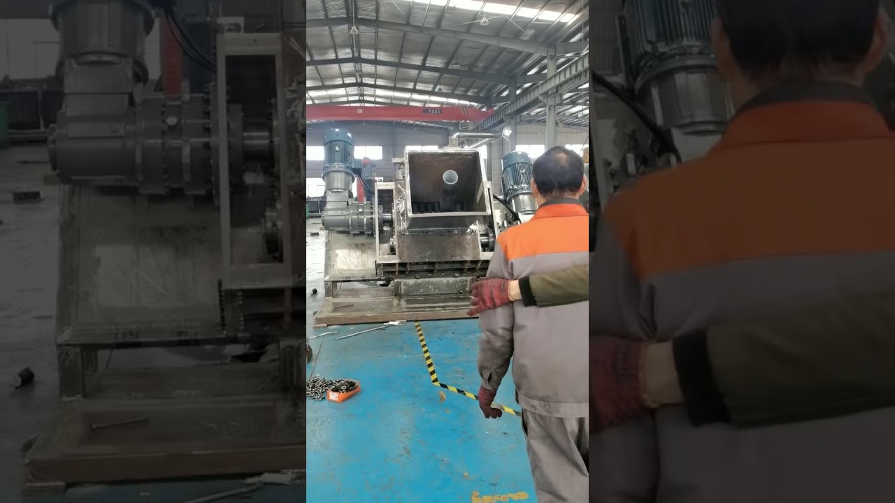 Archived footage: Performance trial of the steel wire reinforced #pipe #shredder in the workshop