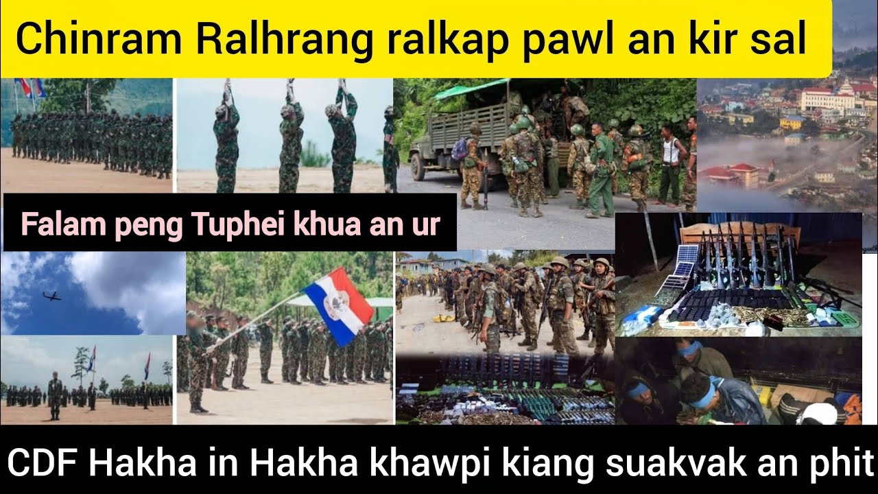 Feb 9 Zing:Chinram Ralhrang ralkap pawl an kir sal,CDF Hakha in Hakha khawpi kiangkp suakvak an phit