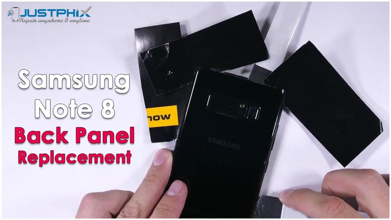 Samsung Note 8 Broken Back Glass solution at doorstep