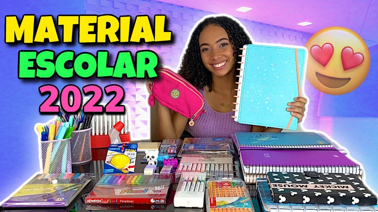 MEU MATERIAL ESCOLAR 2022 COMPLETO!!!
