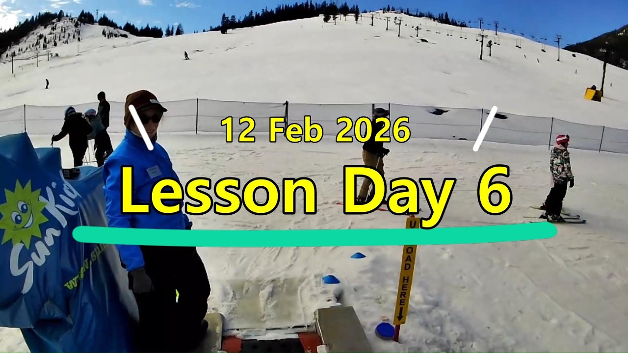 Ski Lesson Day 6 은옥이 스키레슨 6일차 오늘은 문병환대장님도 함께해 주시고 정배도 만나서 즐거운 하루였습니다  은옥이는 이제 그린슬로프는 벗어나 불루에서 연습시작