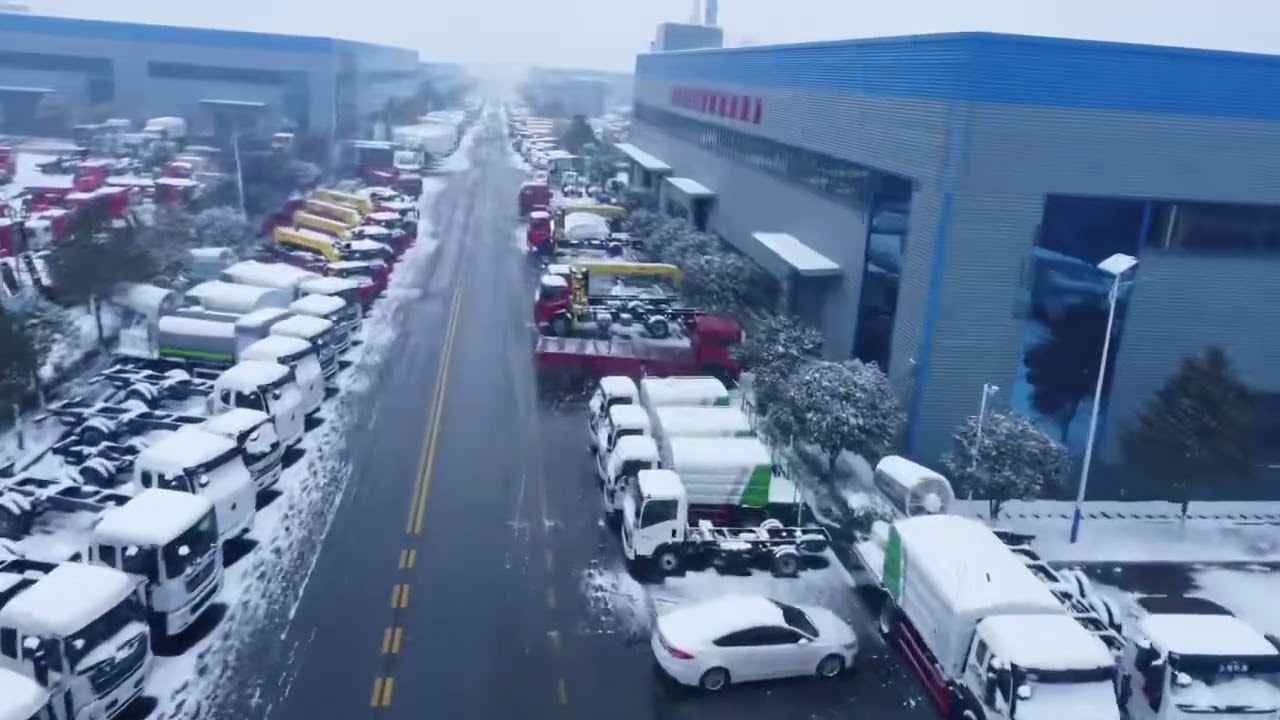 Our company snow scene#manufacturer #automobile #trucks