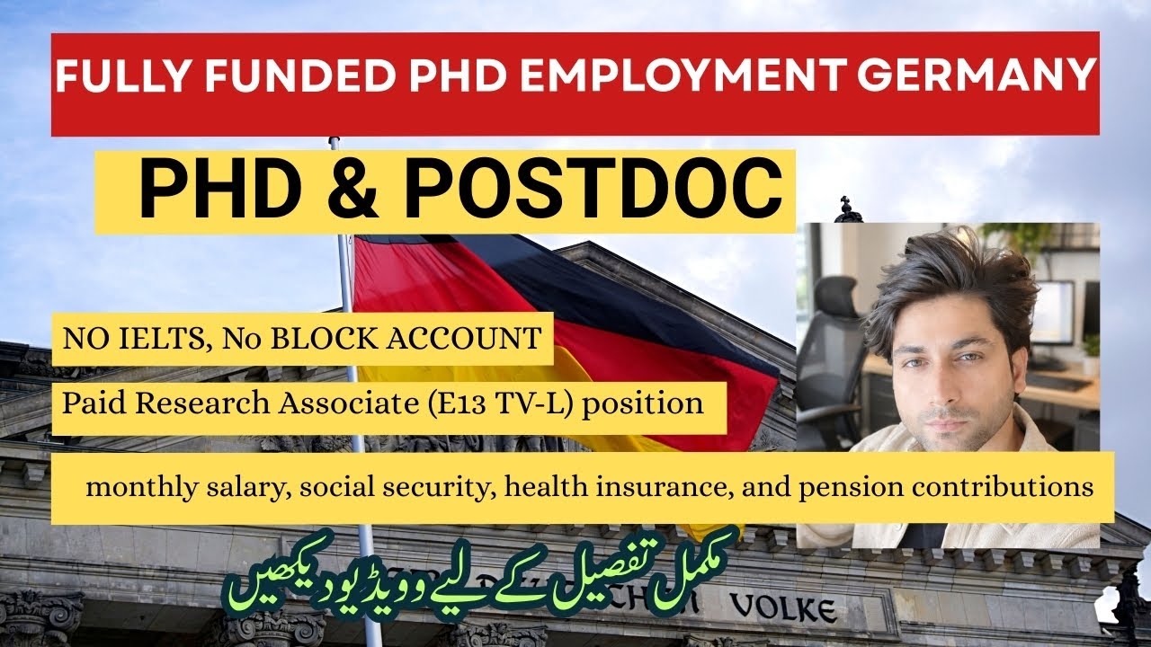 Fully Funded PhD in Germany 2026 | Paid PhD Jobs (E13 TV-L Explained)